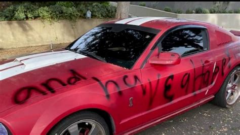 San Pedro family targeted with racial slur painted on their car